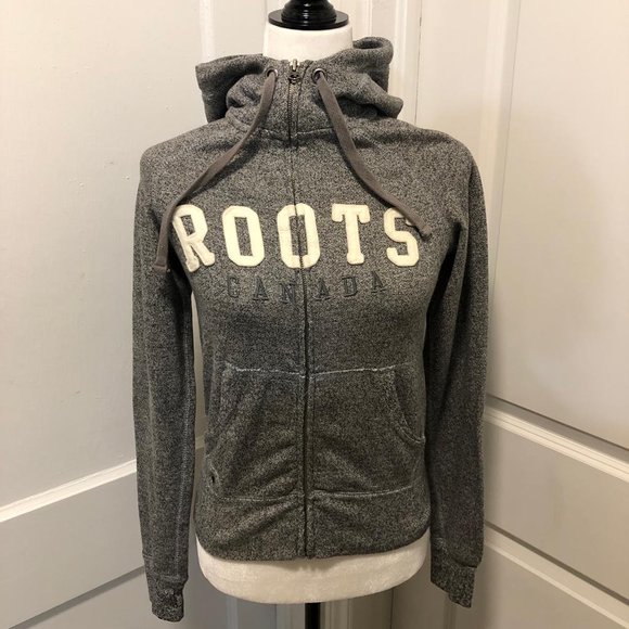 Roots Full Zip Winter Snow Hoodie Size XS - Picture 1 of 4